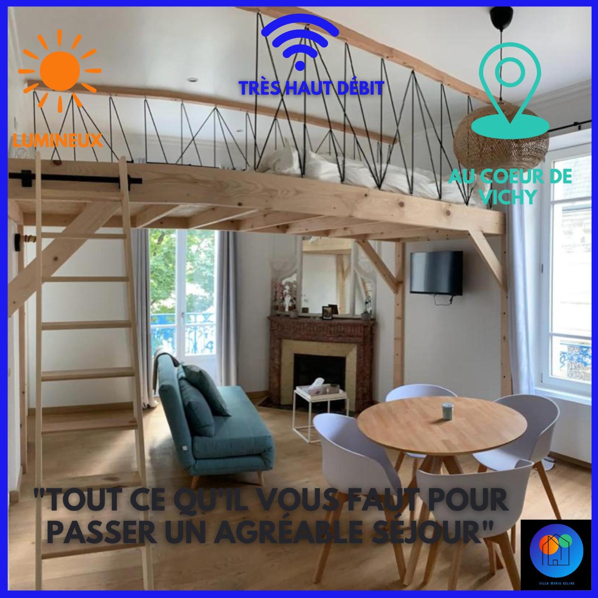 Studio Vichy Patrimoine Mondial Villa Marie Celine Luaran gambar